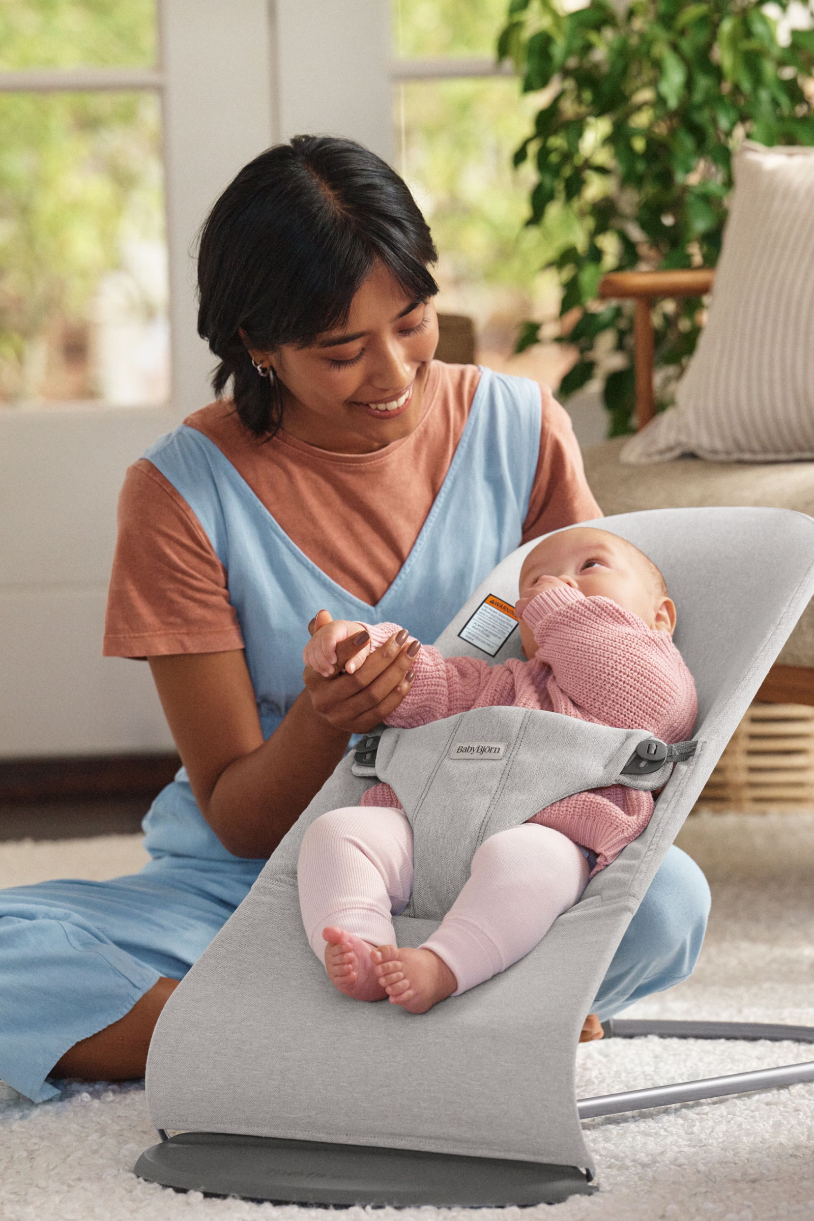 Ergonomic Baby Bouncer with Natural Rocking – Converts to Toddler Chair, Ages 0–2