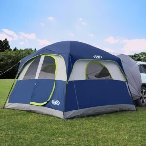 6-Person SUV Tailgate Tent – Dual Use, 78" Standing Height, Mesh Ventilation
