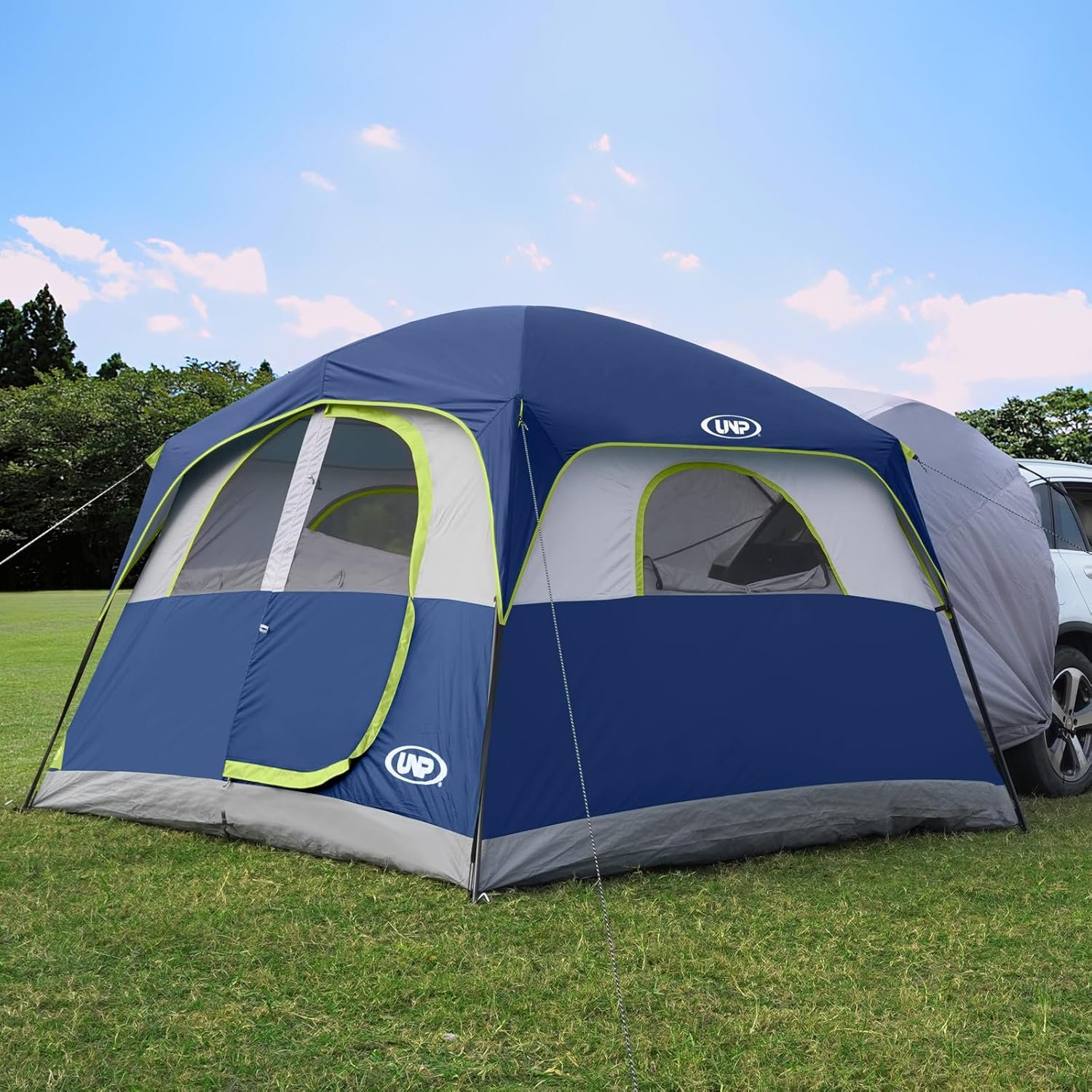 6-Person SUV Tailgate Tent – Dual Use, 78" Standing Height, Mesh Ventilation
