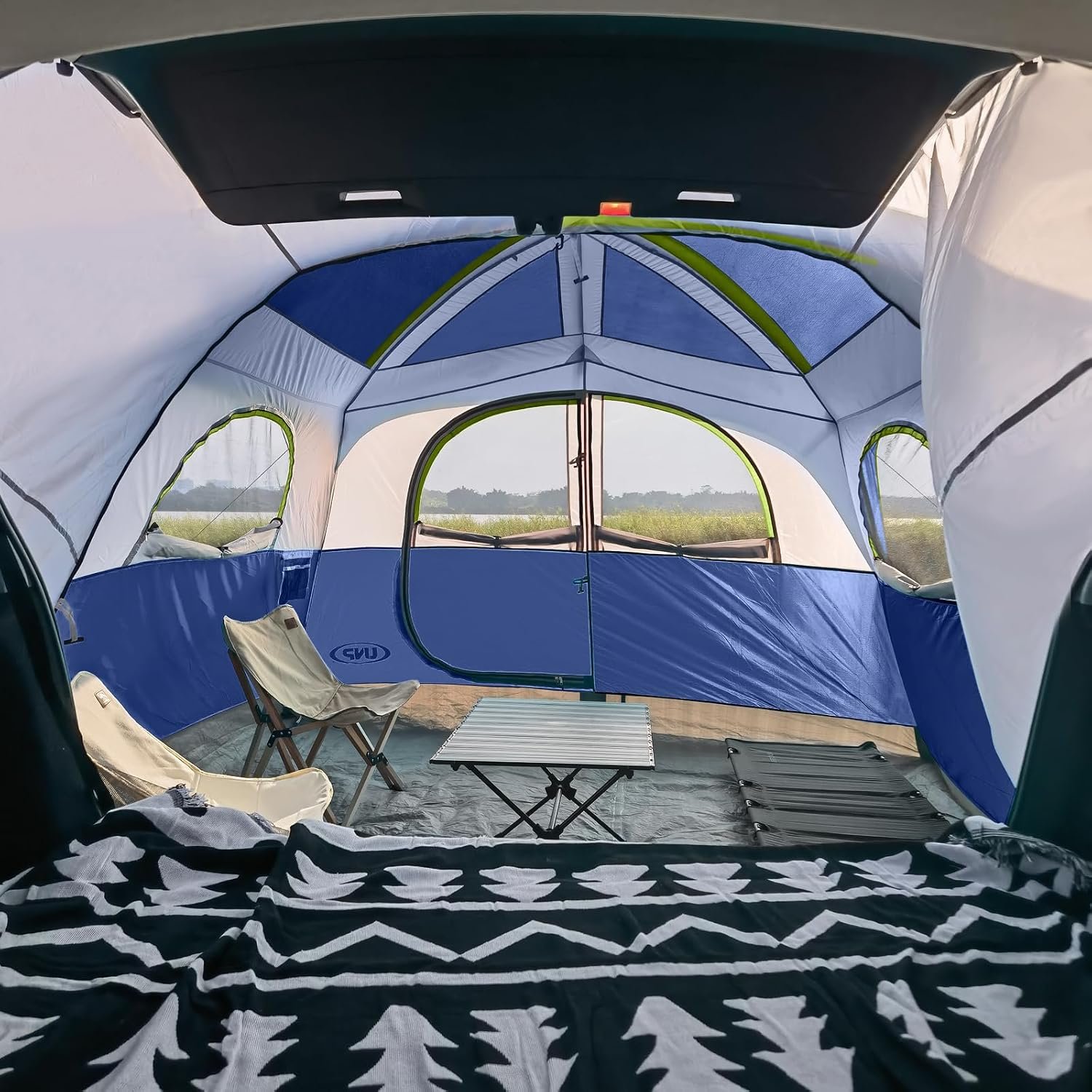 6-Person SUV Tailgate Tent – Dual Use, 78" Standing Height, Mesh Ventilation - Image 5