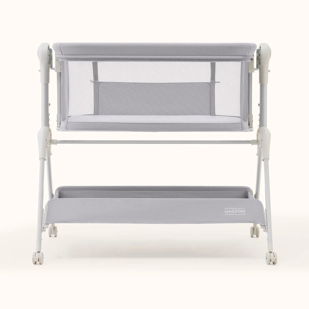 3-in-1 Rocking Baby Bassinet & Bedside Sleeper – Adjustable Height, Anti-Reflux Tilt, Mesh Sides - Image 8
