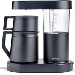 Simulated Pour-Over Coffee Maker – SCA Certified, One-Button Brewing, Thermal Carafe