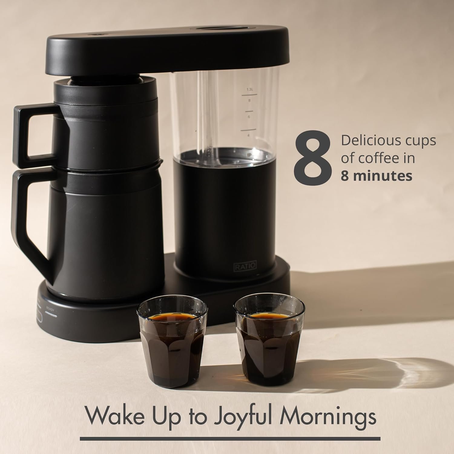 Simulated Pour-Over Coffee Maker – SCA Certified, One-Button Brewing, Thermal Carafe - Image 4