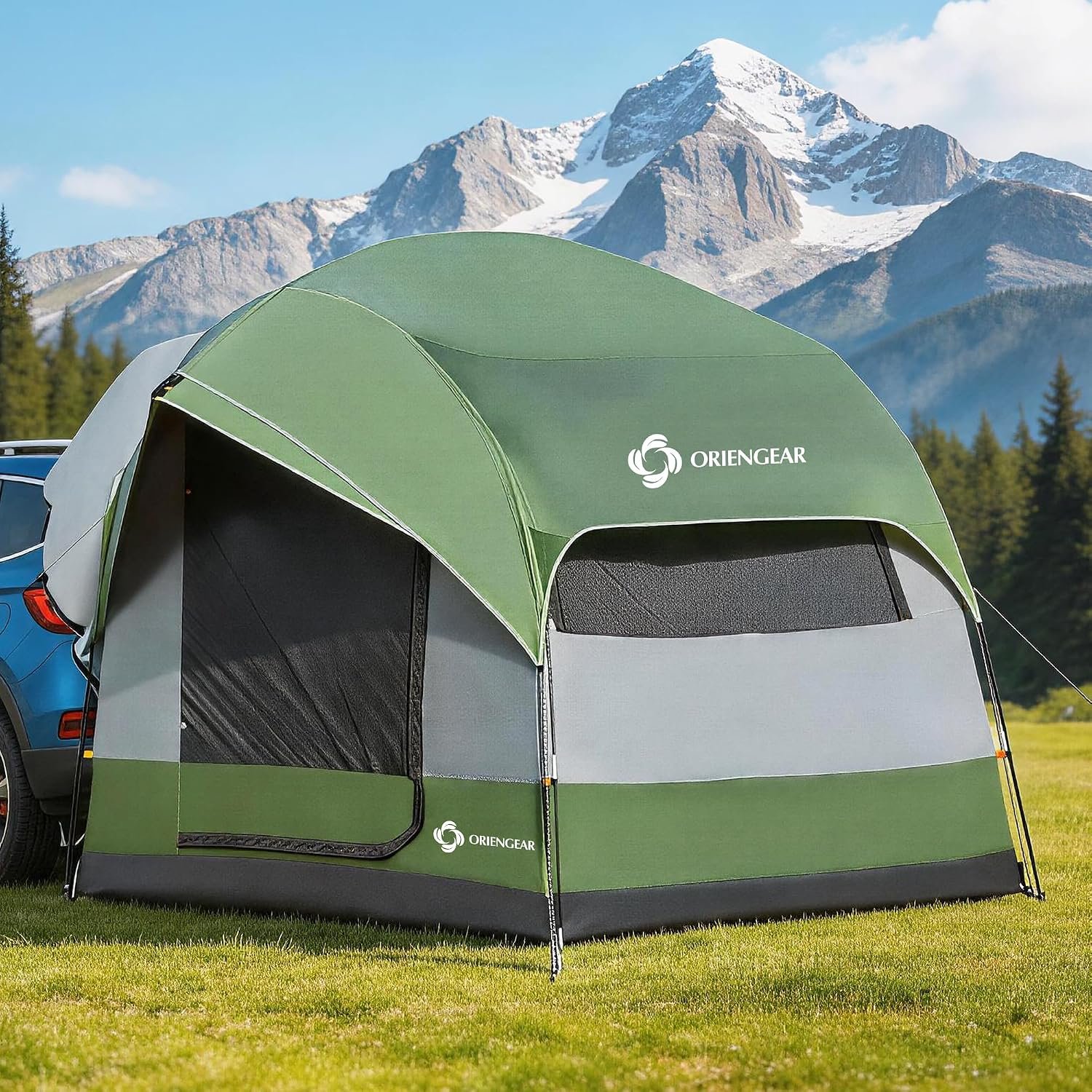 8x8 SUV Tailgate Tent – Dual-Use Standalone or Vehicle-Attached, 5-8 Person - Image 6