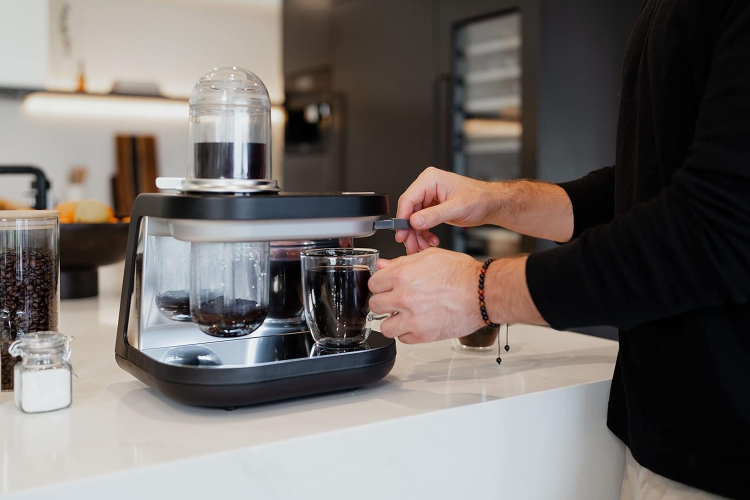 Automated Siphon Coffee Maker – Vacuum & Steam Brewing, 9 Flavor Settings, 3-Minute Brew - Image 7