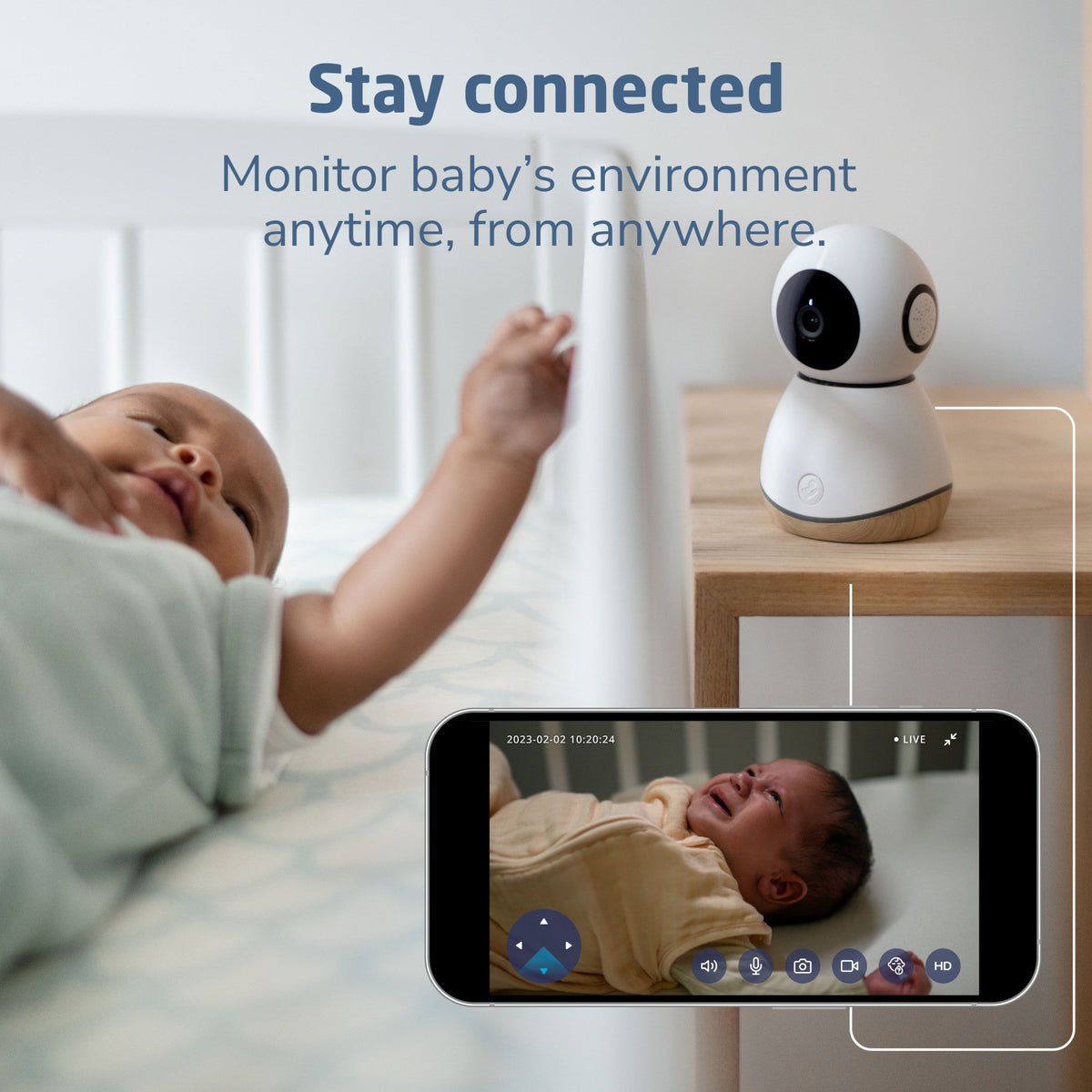 360° AI Baby Monitor with Cry-Interpretation Feature