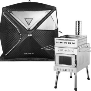 Portable Outdoor Wood-Fired Sauna Set – 4-Person Tent & Stove, 3-Minute Setup