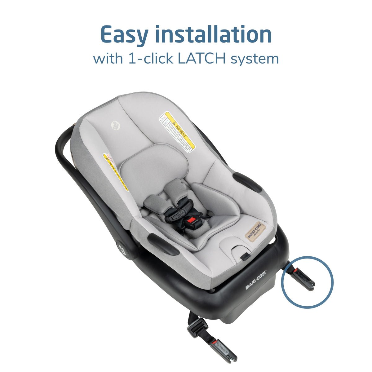 Lightweight Infant Car Seat with 1-Hand Release & Stay-In-Car Base - Image 5