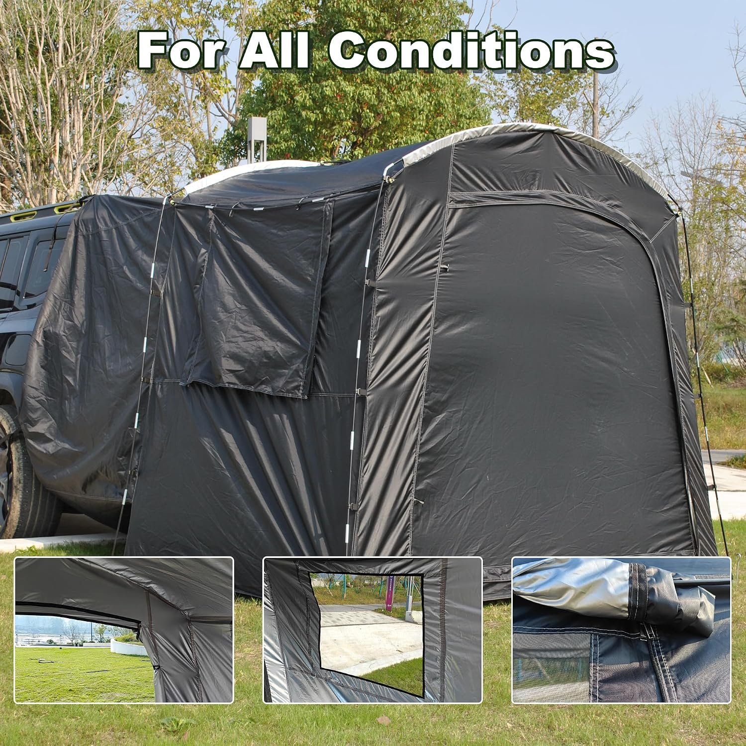 Universal Fit Car Camping Tent – Easy Setup, Standing Height - Image 2