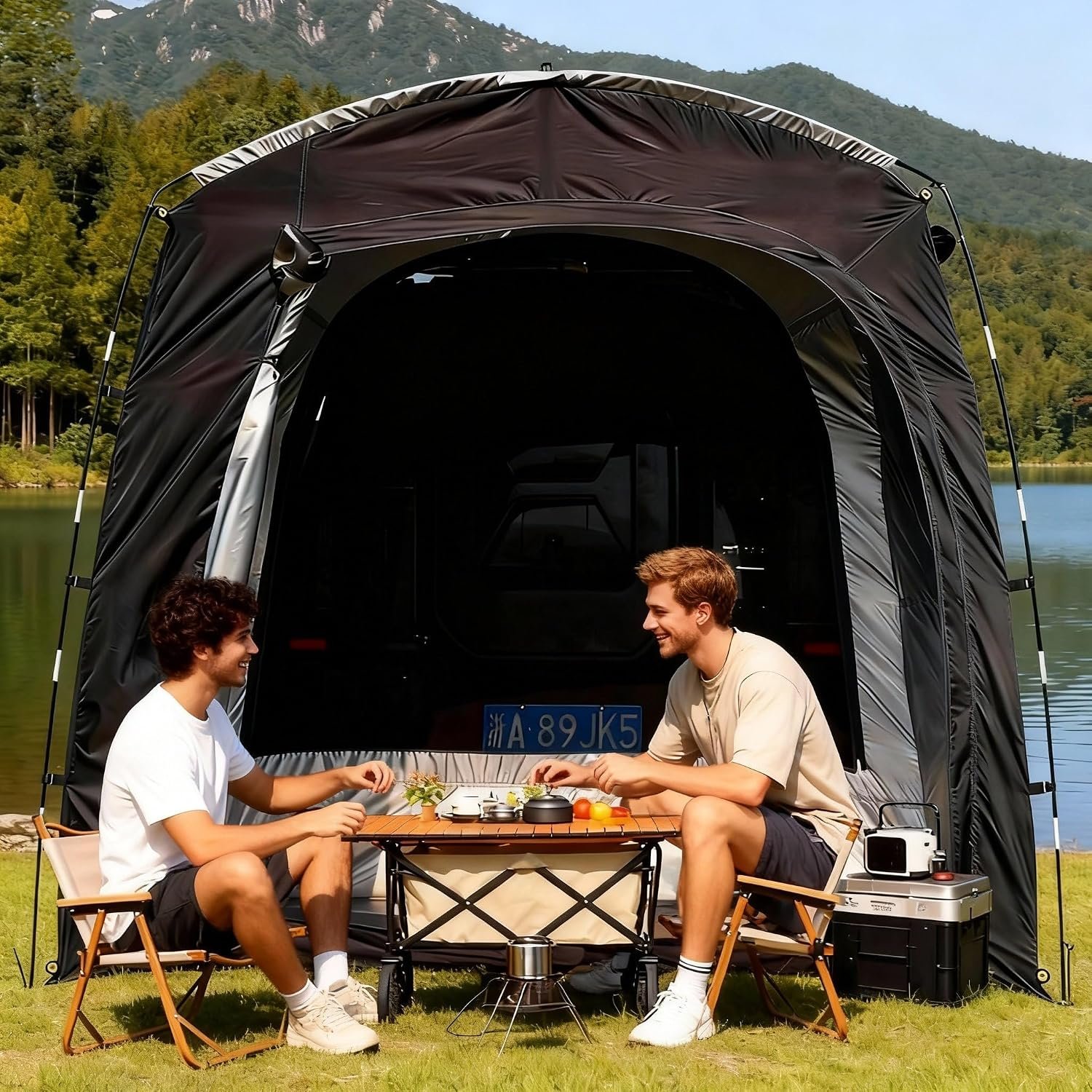 Universal Fit Car Camping Tent – Easy Setup, Standing Height - Image 6