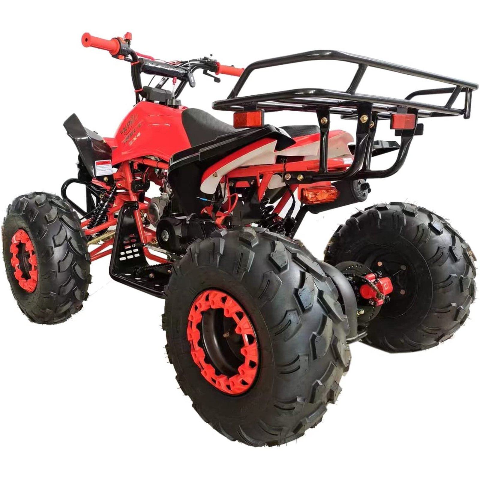 125cc ATV with Automatic Transmission Reverse LED Headlights Big 19"/18" Tires - Image 4