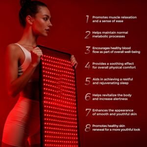 Professional-Grade Red Light Therapy Mat – 1,440 SMD 5050 LEDs, Dual Wavelength