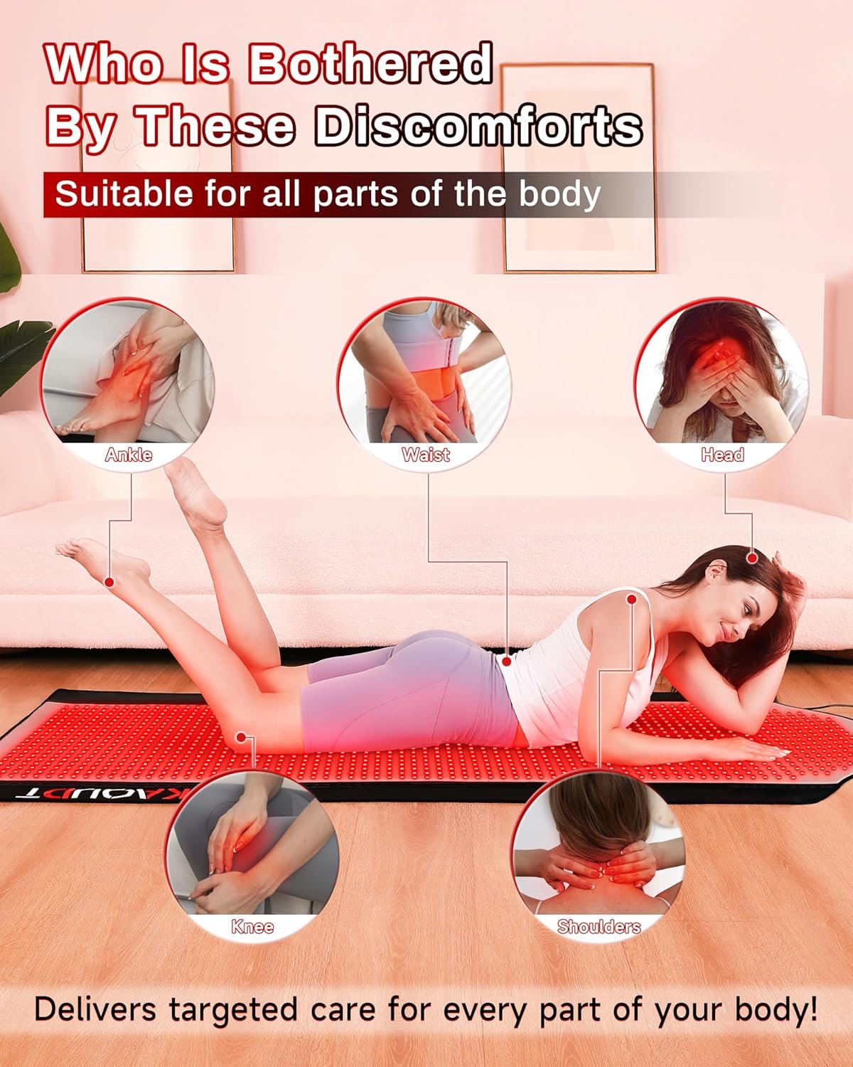 Full-Body Red Light Therapy Mat – Medical-Grade TPU Surface, 1,400 LEDs, 3 Modes - Image 5