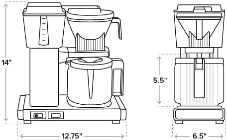 Copper-Element Drip Coffee Maker – Dual Golden Cup Certified, Half/Full Carafe Selector - Image 7