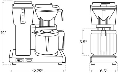 Copper-Element Drip Coffee Maker – Dual Golden Cup Certified, Half/Full Carafe Selector - Image 8