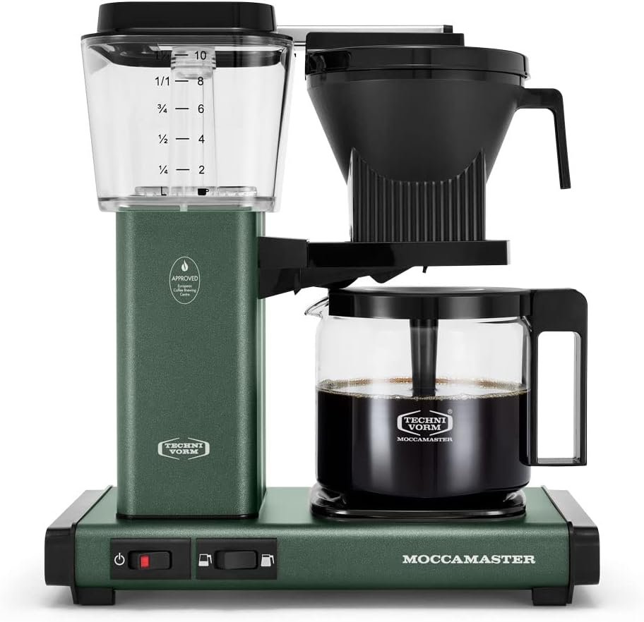 Copper-Element Drip Coffee Maker – Dual Golden Cup Certified, Half/Full Carafe Selector