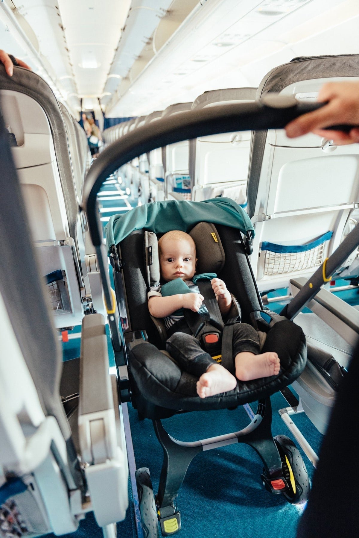 Integrated-Wheel Car Seat & Stroller Hybrid with LATCH Base - Image 3