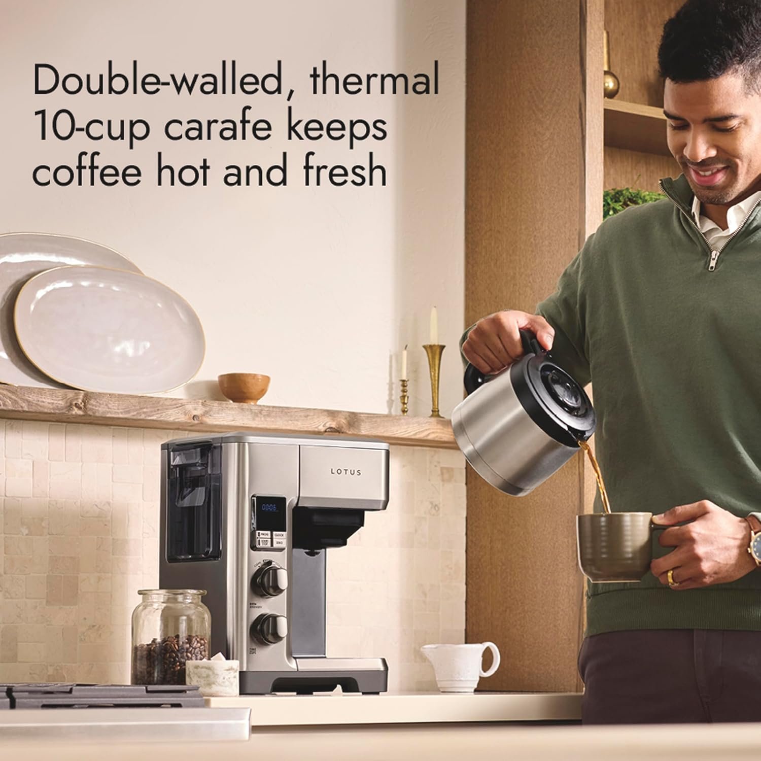 Precision Drip Coffee Maker with Built-In Grounds Scale – SCA Certified, Thermal Carafe, 10-Cup - Image 5