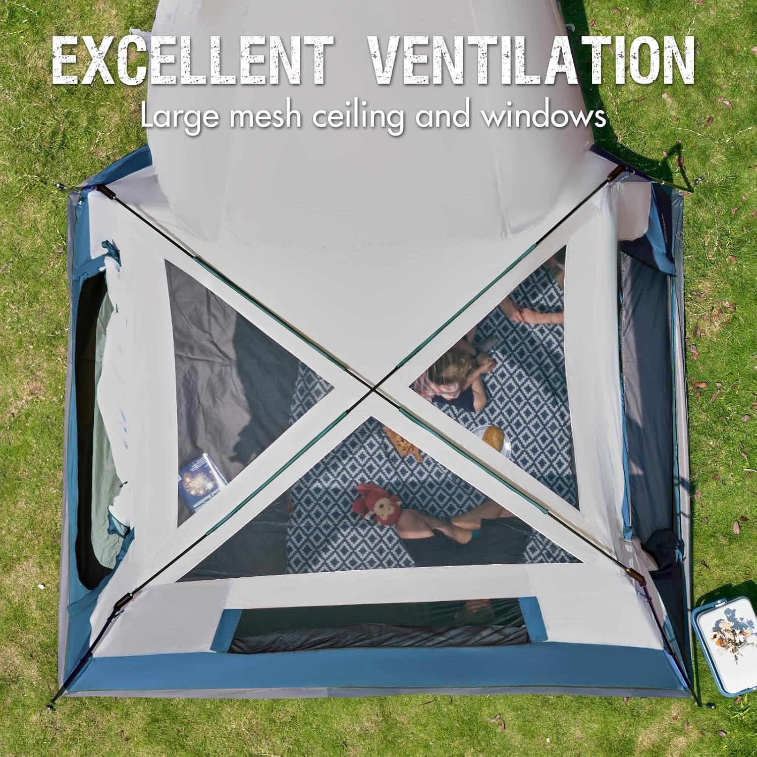 5-Person SUV Camping Tent with Porch – Water-Resistant Trunk Tent for Car Camping & Tailgating - Image 8