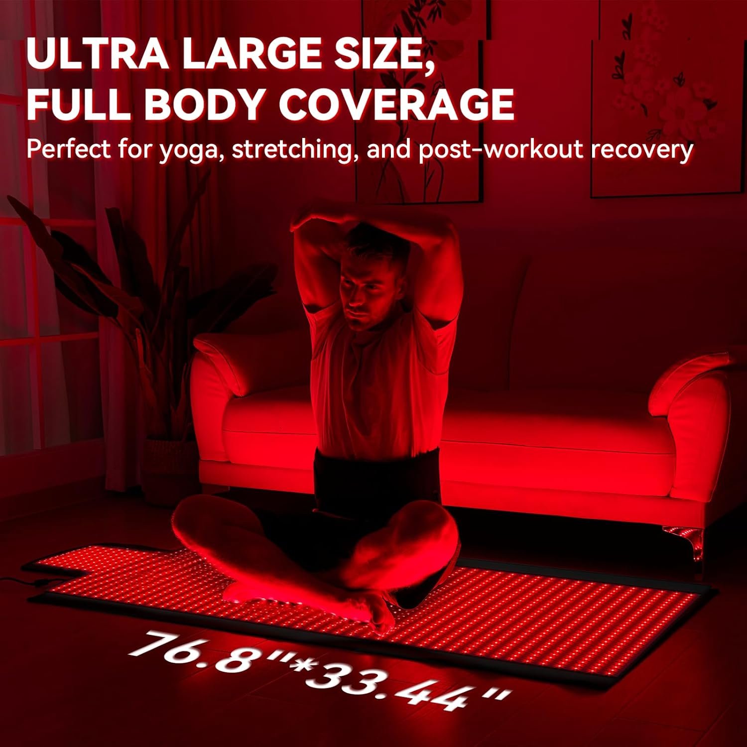 Full-Body Red Light Therapy Mat – High-Density Dual Wavelength LEDs, Foldable - Image 3