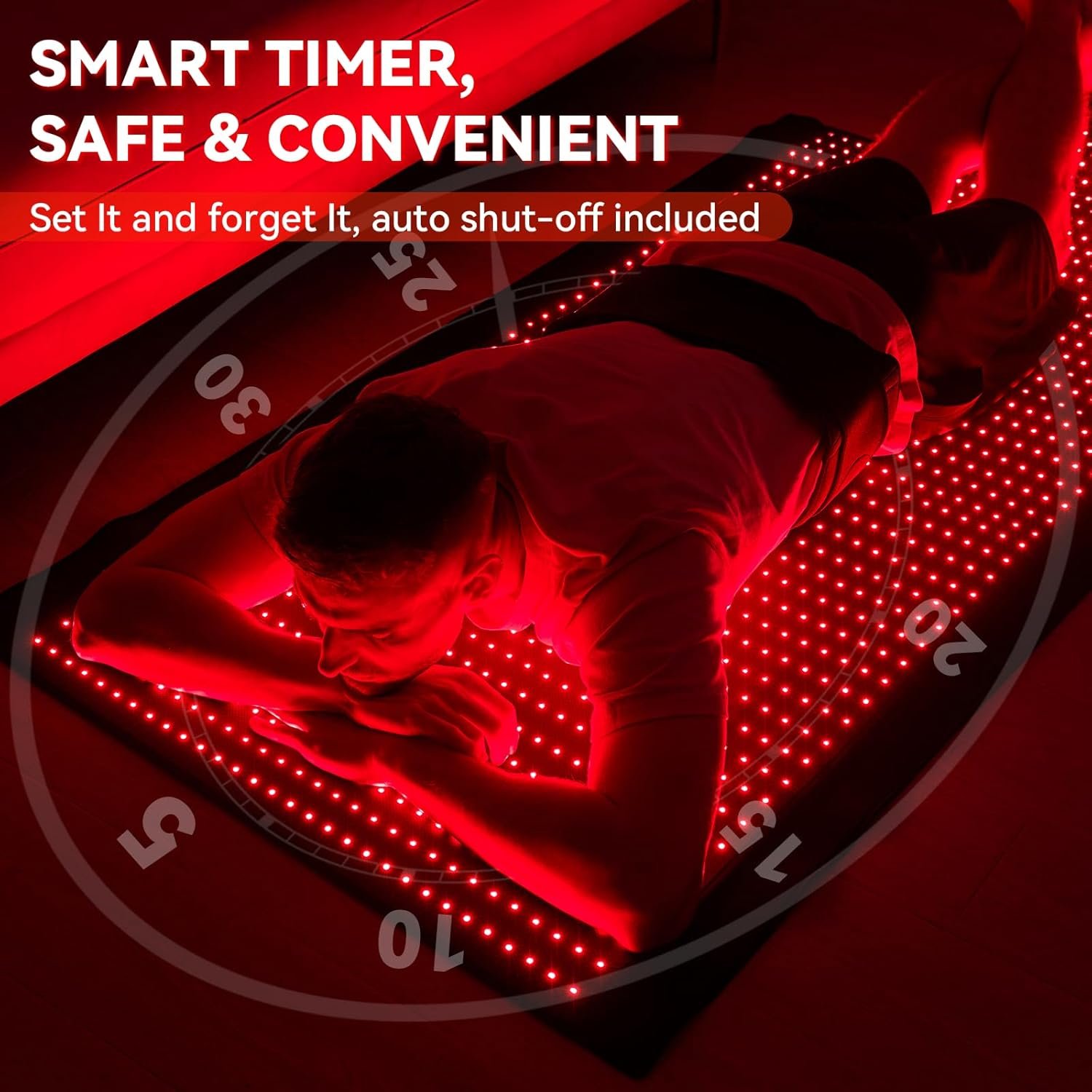 Full-Body Red Light Therapy Mat – High-Density Dual Wavelength LEDs, Foldable - Image 5