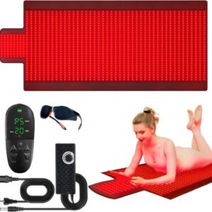 Full-Body Red Light Therapy Mat – High-Density Dual Wavelength LEDs, Foldable