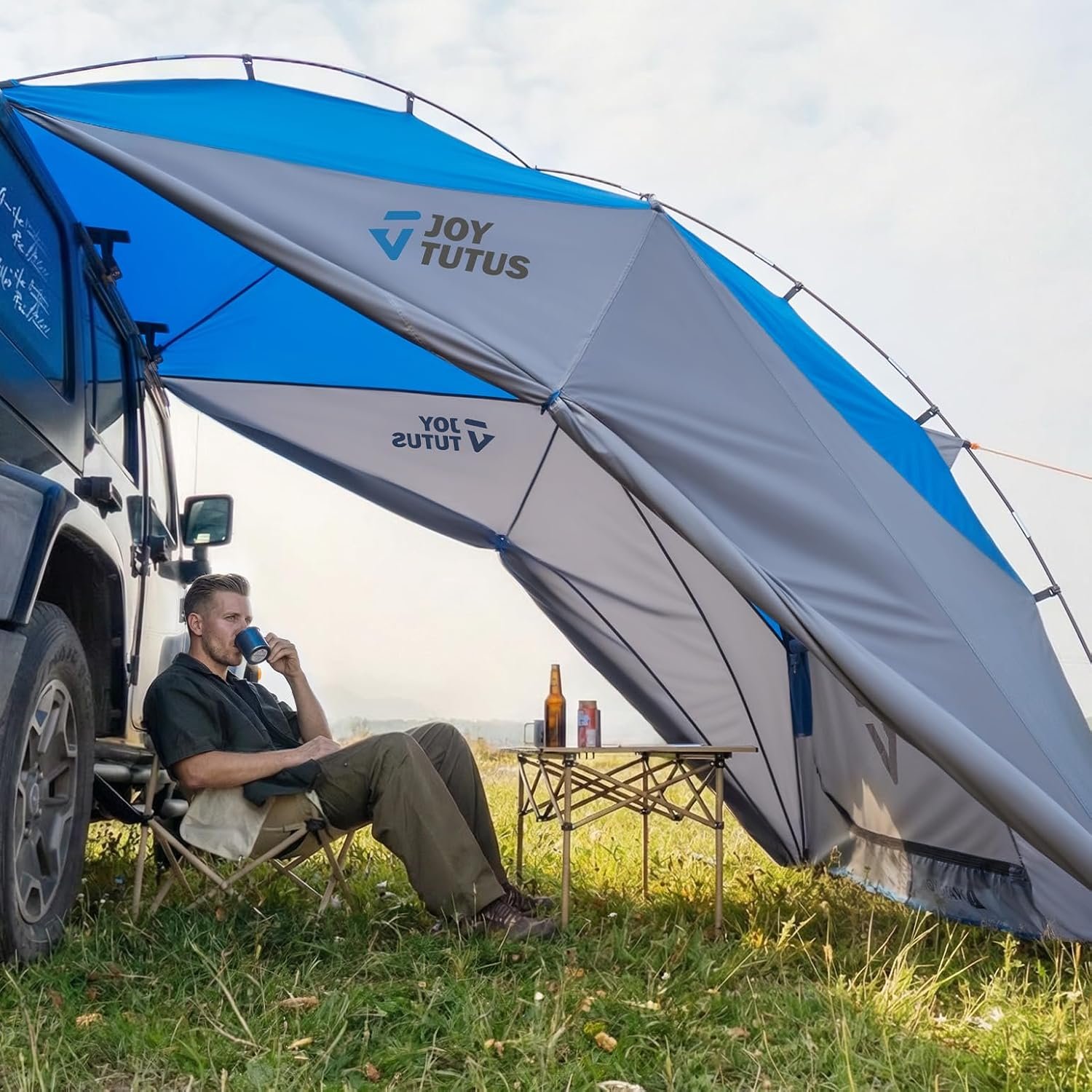 Universal Vehicle Shelter with 3-Side Sunshade – Waterproof, Side or Rear Mount - Image 7
